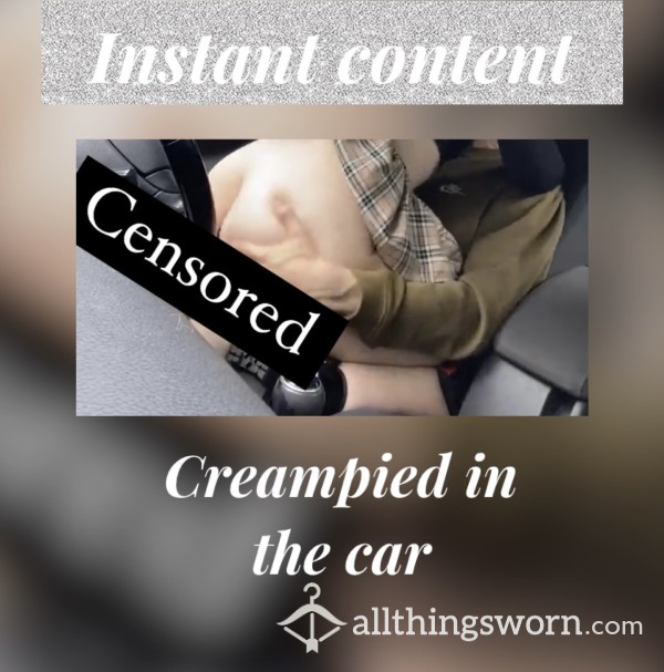 Creampied In The Car 🚗 💦