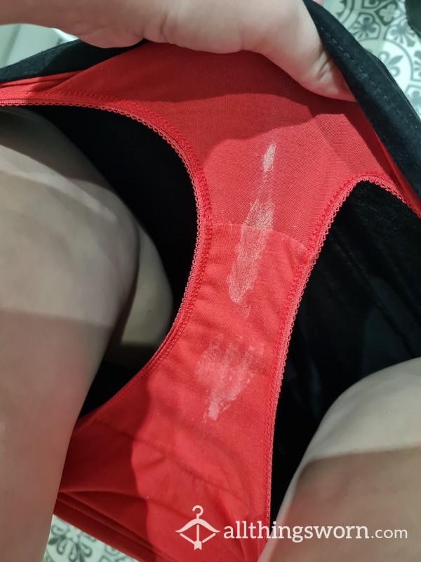 Creamy Stained Ovulation Panties