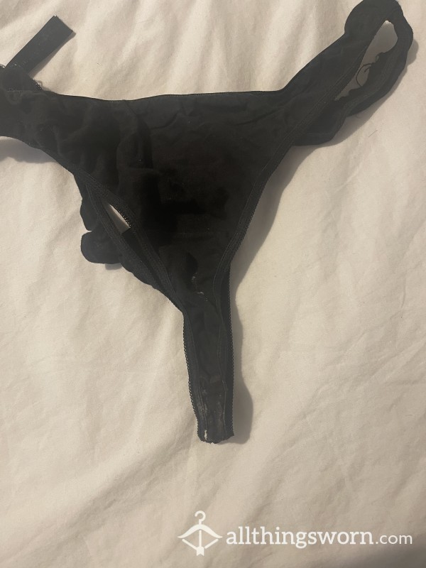 Creamy Wet Discharge Cotton Thongs