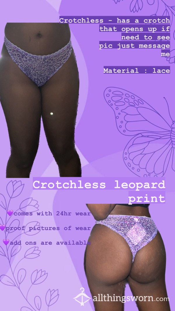 Crotchless Leopard Panty