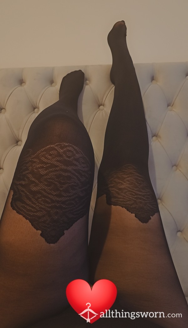 Crotchless Tights Worn