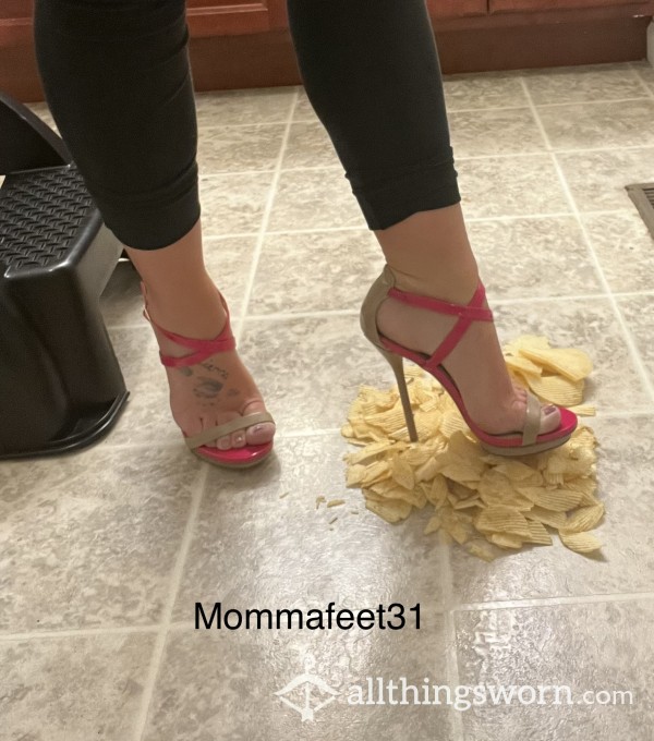 Crunching Chips In My Sexy Heels.