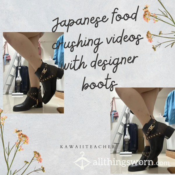 Crushing Japanese Food With Designer Boots | Michael Kors
