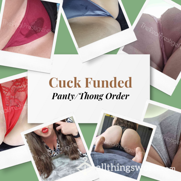 Cuck Funded Alpha Panty Or Thong Order | Standard Wear 48hrs - From £16.00