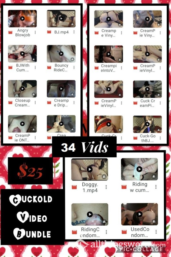 Cuckold Video Bundle - 34 Videos M/f