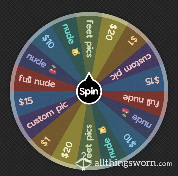 Cum And Try Your Luck With My Wheel 🖤