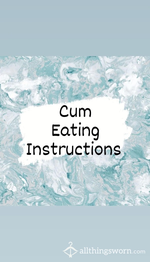 Cum Eating Instructions (Audio)
