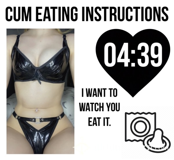 Cum Eating Instructions🍆