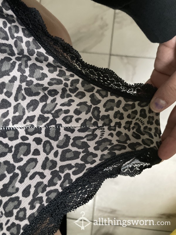 Black Cotton Lace Panties