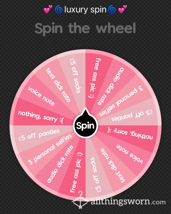 Cum Spin My Luxury Wheel 🤭