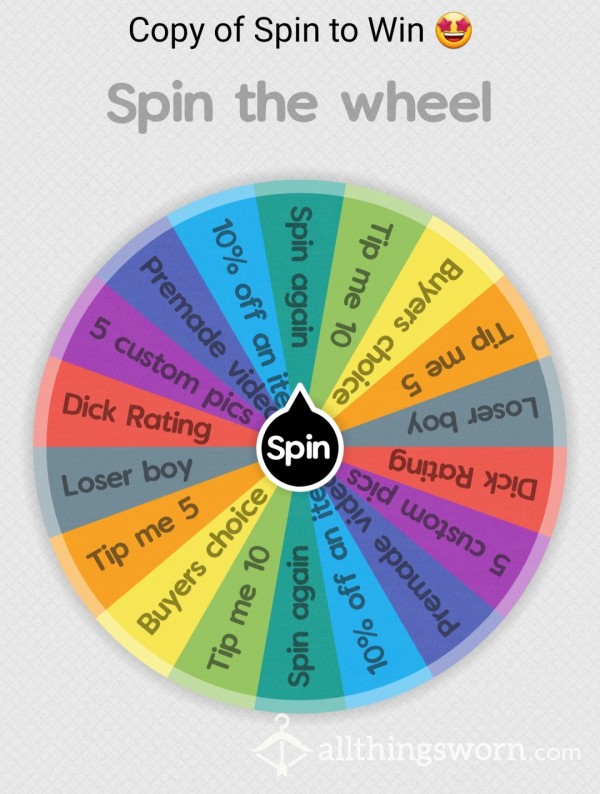 Cum Spin My Wheel