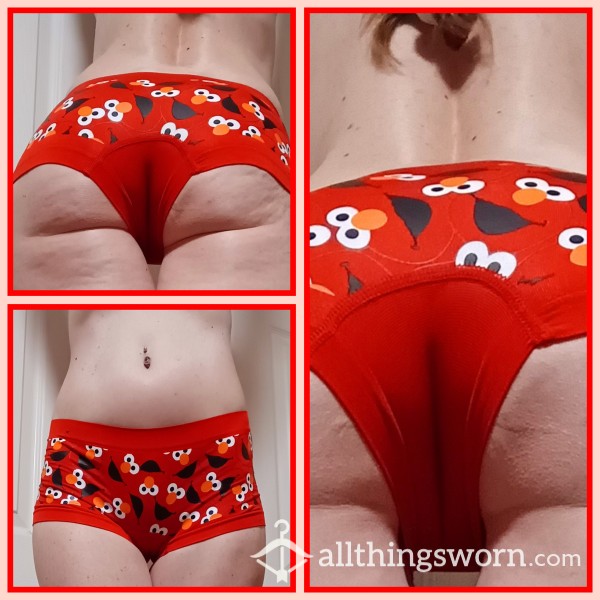 Cum Tickle My Elmo Boy Short Panty #43