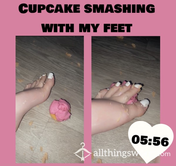 Cupcake Foot Smashing🧁