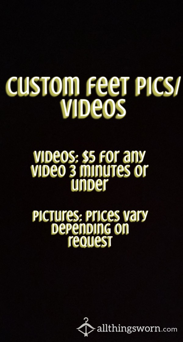 Custom Feet Pics/videos 🙈🙉🙊