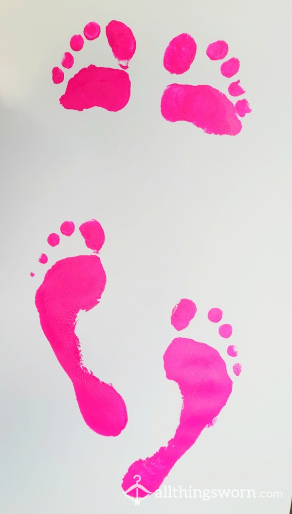 Custom Foot Print Photo