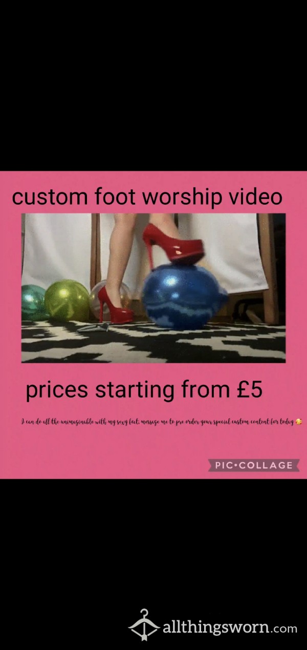 Custom Foot Worship Content