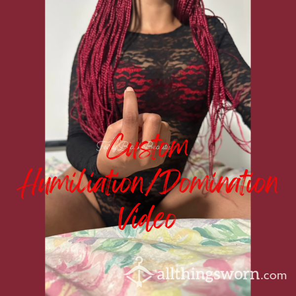 😈 Custom Humiliation/Domination Video 😈 (Femdom, Sub, Dom, Findomme, Findom, Sissy, Humiliate, Humiliation, Serve, Worship, Goddess, Kneel, Custom, Ebony, Hairy, Body Hair, Loser, Pathetic)