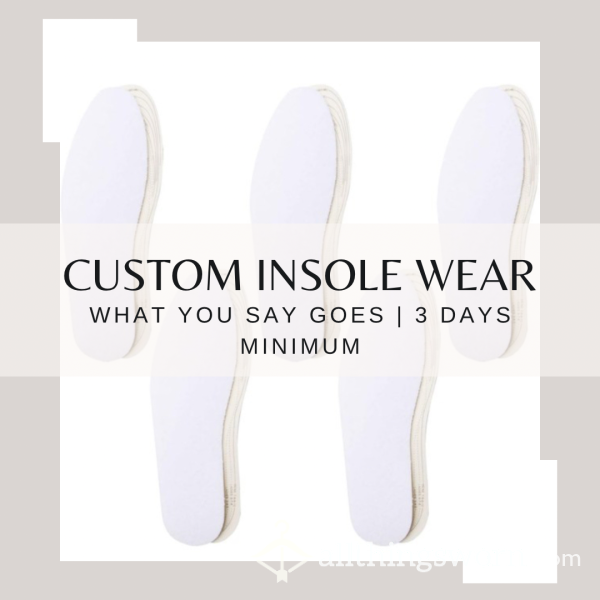 Custom Insole Wear 💧| Minimum 3 Days