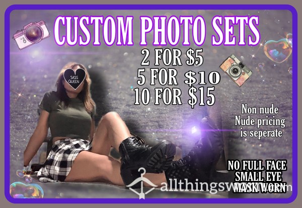 Custom Photo Set Prices