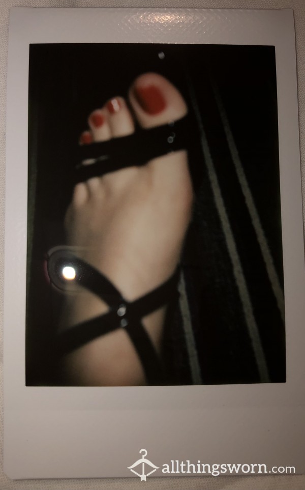 Custom Polaroid Foot Pics