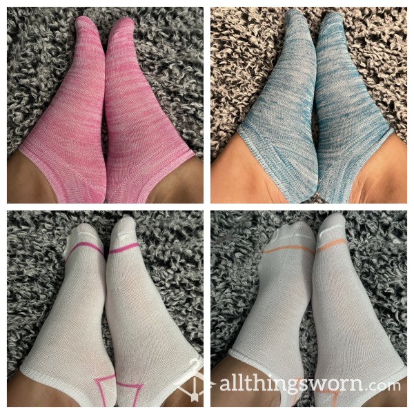 Custom Ready Ankle Sock/ Plain Socks/ Size 10 Feet