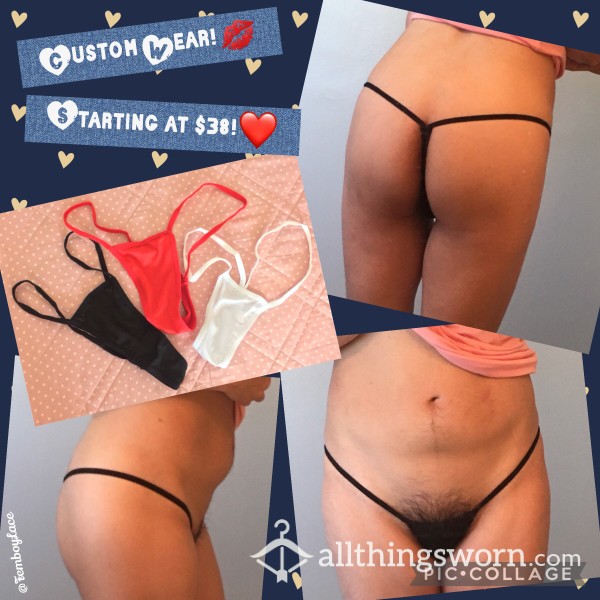 Custom Wear Low Rise Gstring Thongs! ❤️💋 Size L