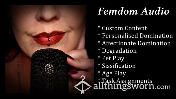 Customised FemDom Audio