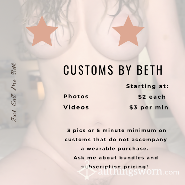 Custom Videos By Beth