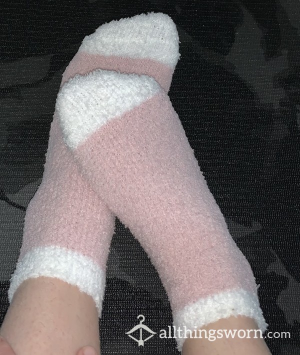 Cute And Cozy Stinky Fuzzy Socks! Worn 24+ Hours