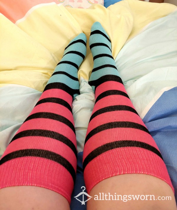 Cute And Fun Stripey Socks!