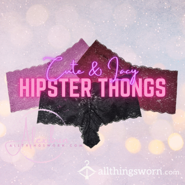 Cute And Lacy Hipster Thong - International Standard Shipping Included!