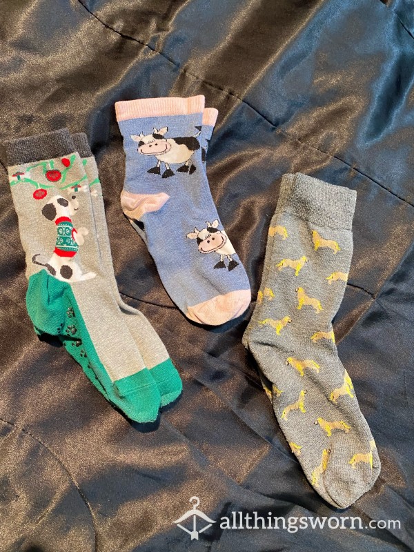Cute Animal Socks; Choose Your Favorite And How YOU Want Them