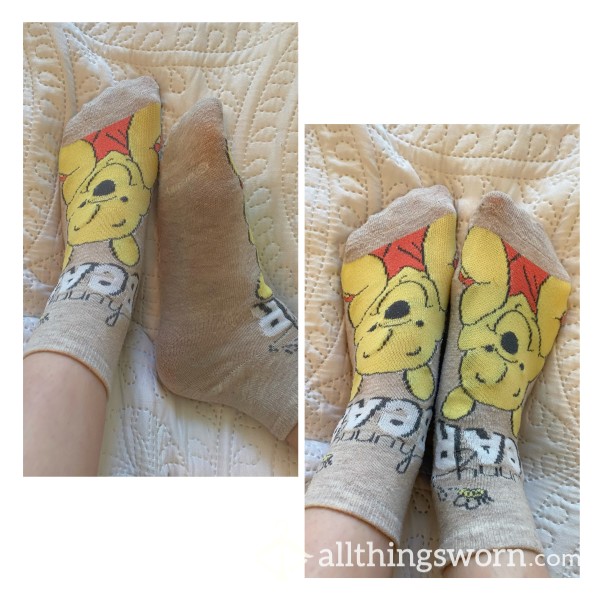 Cute Ankle Socks | Dirty Socks | DDLG | Smelly Scented | Winnie The Pooh