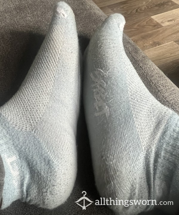 Cute Blue Worn Socks