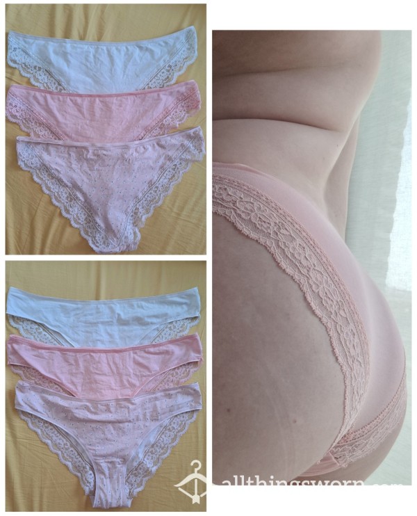 Cute Briefs With Lace In Different Colours 🩷48h🩷
