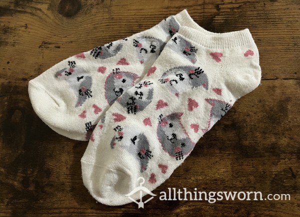 Cute Cat Socks - Includes US Shipping & 24 Hour Wear - Worn To Your Preferences