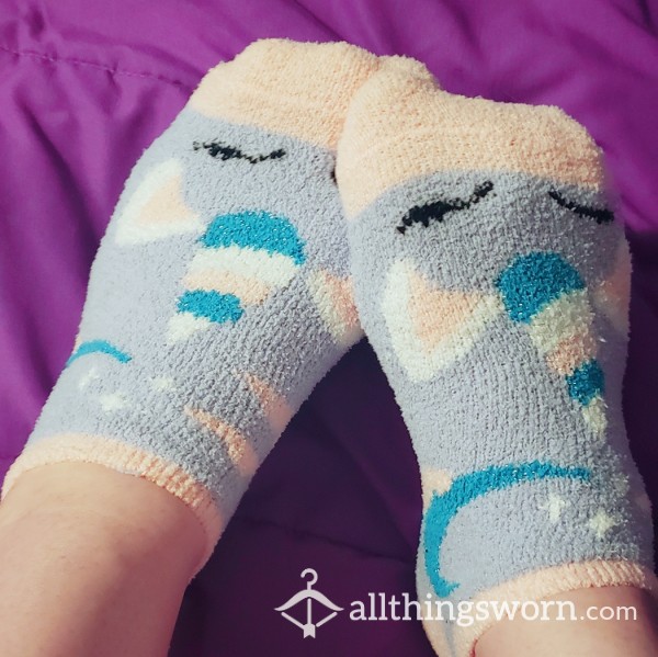 Cute Fuzzy Unicorn Socks