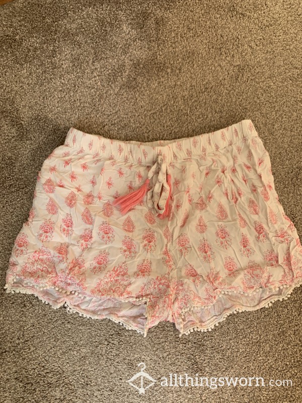 Cute Little Cotton Pj Shorts Well Used Worn Without Panties