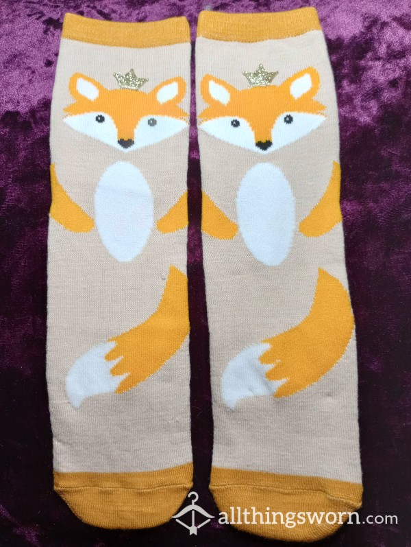 🦊 Cute Little Fox Crew Cut Socks 🦊 Custom Wear Just For You ✨