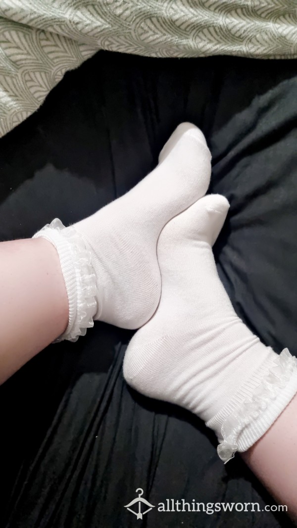Cute Little Frilly White Socks