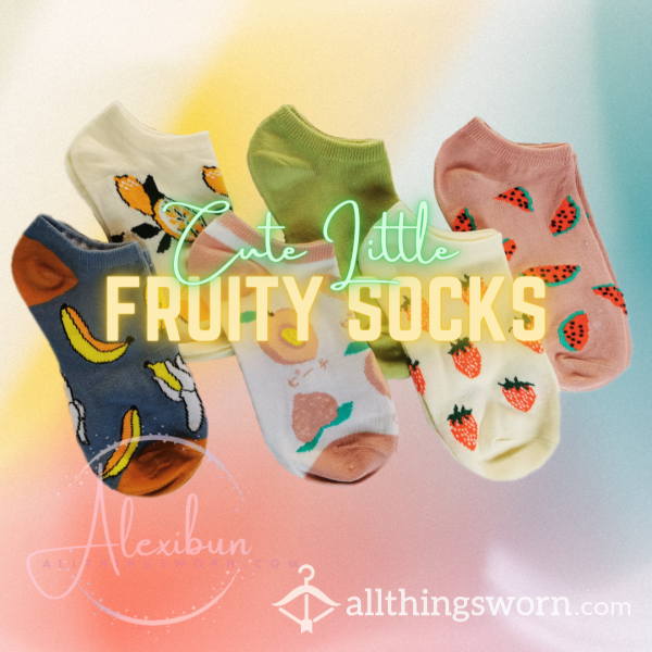 Cute Little Fruity Socks - Pick A Pair! 3 Day Wear And International Shipping Included!