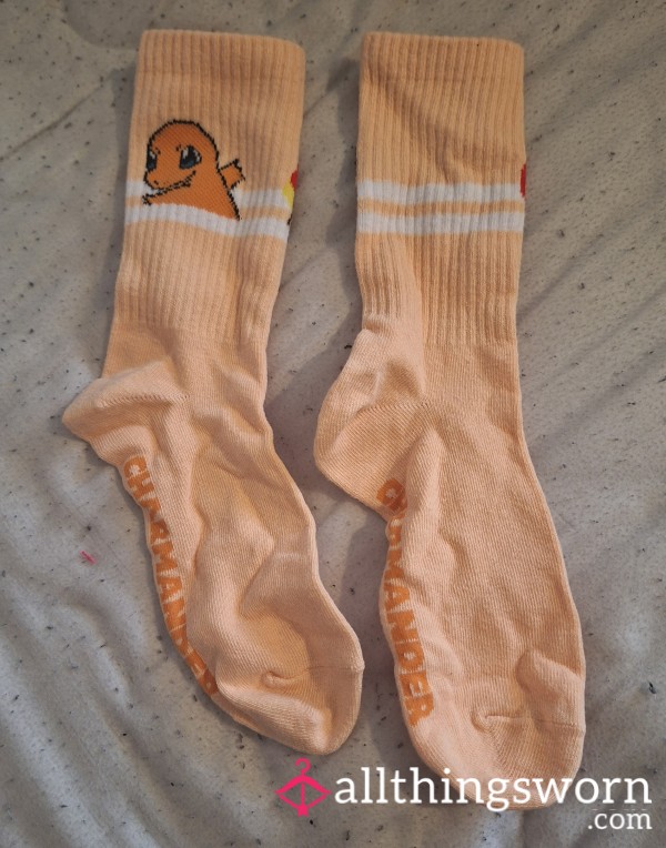 Cute Orange Charmander Socks