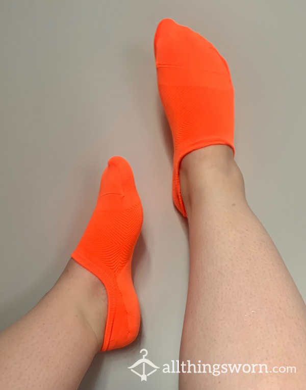 Cute Orange No Show Socks