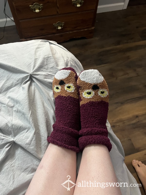 Cute Owl Fuzzy Socks 🥰