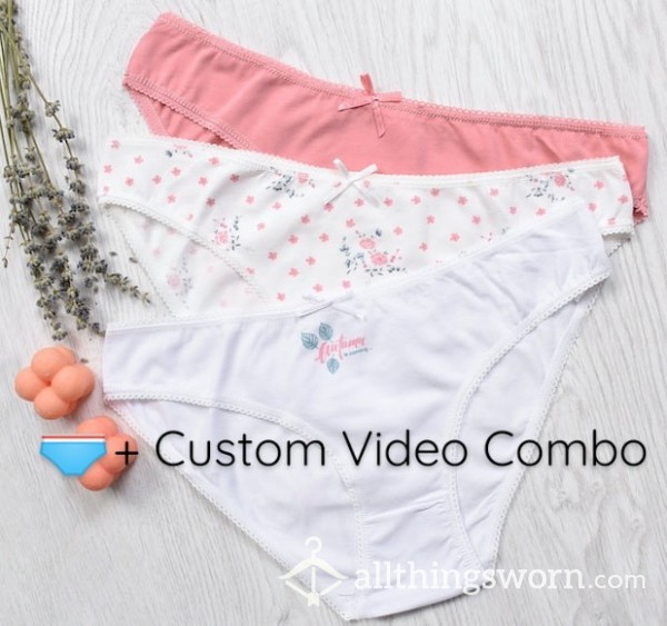 🎀Cute Panties + Custom Video Bundle💕