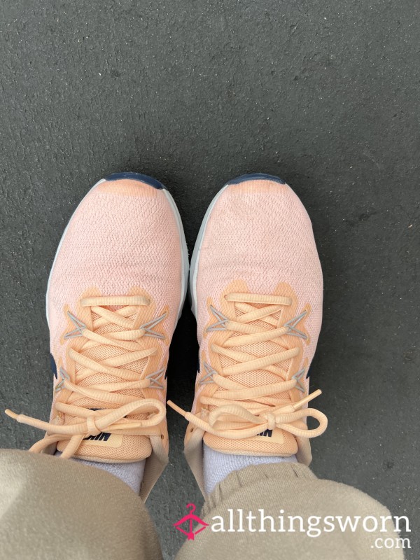 Cute Pink Dirty Nike Shoes