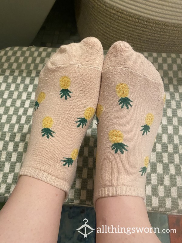 Cute Pink Pineapple Socks