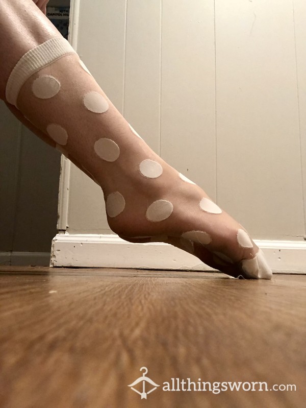Cute Polka Dot Nylon Socks