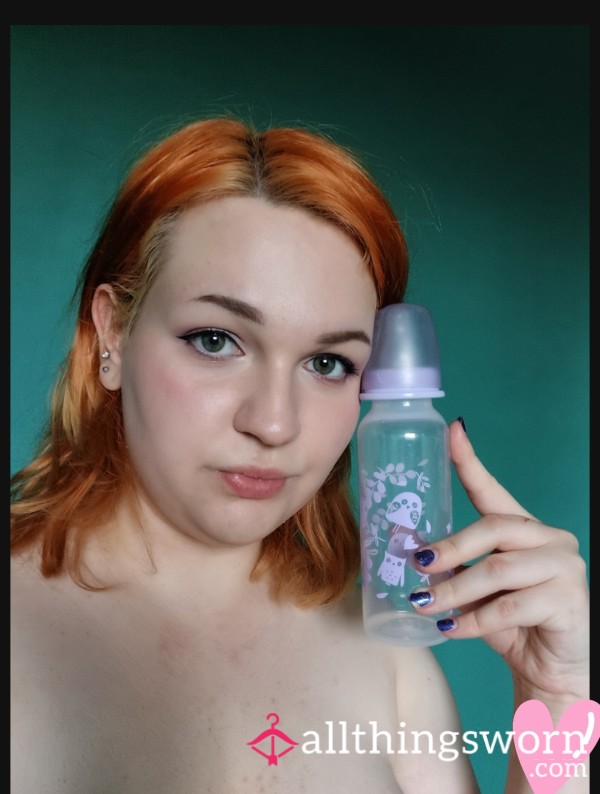 Cute Sissy Lilac Baby Bottle