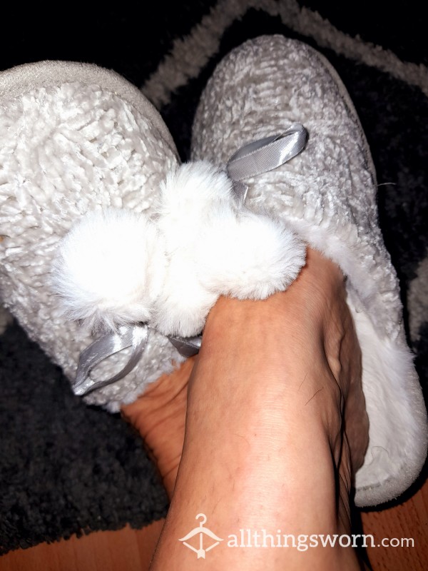 Cute Slippers Worn With My Sexy Feet